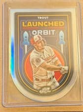 2025 Topps Cosmic Chrome Launched into Orbit Mike Trout #LIO-37 card