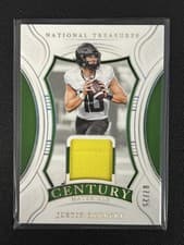 2025 Panini National Treasures Collegiate Century Materials Justin Herbert #5 card