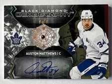 2024-25 Upper Deck Black Diamond Gemography Auston Matthews #G-AM card