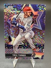 2025 Topps Cosmic Chrome StarFractor Trea Turner #SF-11 card