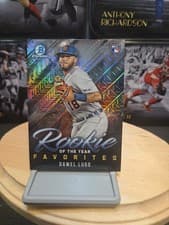 Dawel Lugo #ROYF 3 2019 Bowman Mega Box Chrome Rookie of the Year Favorites card