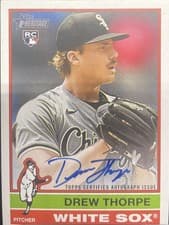 2025 Topps Heritage Real One Autographs Drew Thorpe #ROA-DT card