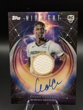 Cedric Coward 2025-26 Topps Midnight card