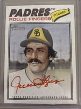 2026 Topps Heritage Real One Autographs Rollie Fingers #77RO-RF card