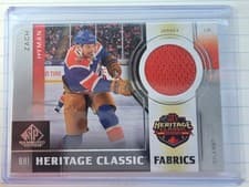 2024-25 SP Game Used 2023 Heritage Classic Fabrics Zach Hyman #HCF-5 card