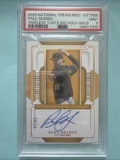 2025 Panini National Treasures Timeless Talents Signatures Paul Skenes #21 card