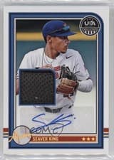 Seaver King 2025 Panini Stars & Stripes USA Baseball Alumni Signature Materials Batting Gloves card