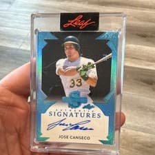 2025 Leaf Spectacular Baseball Spectacular Signatures Jose Canseco #S-JC1 card