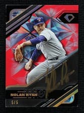 2025 Topps Diamond Icons Black PolychromatINK Autographs Nolan Ryan #BPA-NR card