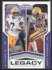 DJ Chark/ Justin Jefferson 2020 Panini Contenders Draft Picks Legacy card