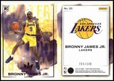 2024-25 Panini Court Kings Water Color Bronny James Jr. #20 card