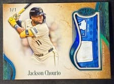 2026 Topps Tier One Gripping Relics Jackson Chourio #GR-JCH