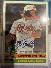 2025 Topps Heritage Real One Autographs Jackson Holliday #ROA-JHO card