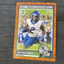 Ashton Jeanty 2025 Score-A-Treat Base Rookies Pumpkin card