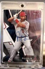 Albert Pujols 2025 Topps Finest Originals Buyback Autograph card