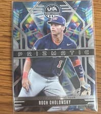 2026 Panini Stars & Stripes Prizm Prizmatic Roch Cholowsky #7 card