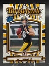 2025 Donruss Rated Rookie Throwback Will Howard #30 card
