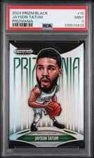 Jayson Tatum 2024-25 Panini Prizm Black Prizmania card