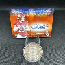 2025 Bowman University Chrome Campus Visit Autographs John Mateer #CVA-JM card