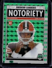2025 Panini Mosaic Notoriety Shedeur Sanders #13 card