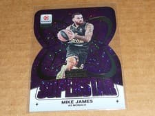 2025-26 Panini Contenders EuroLeague Superstar Die-Cuts Mike James #8 card