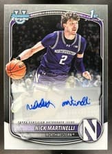 Nick Martinelli 2025-26 Bowman Chrome Prospect Autographs card
