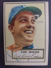 1952 Topps Carl Erskine #250