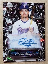 2024 Topps Chrome Sapphire Edition Selections Autographs Evan Carter #SSA-EC card