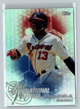 Ronald Acuna 2018 Topps Chrome Update an International Affair card
