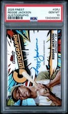 2025 Finest Gustographs Autograph Reggie Jackson #G-RJ card