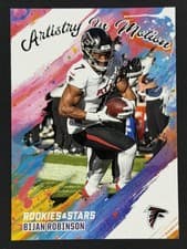 Bijan Robinson 2025 Panini Rookies & Stars Artistry in Motion card