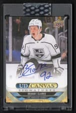 2024-25 Upper Deck Clear Cut Canvas Signatures Brandt Clarke #CS-BC card