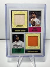 2025 Topps Heritage Dual Player MLB Collection Relics Yordan Alvarez / Jose Altuve #DPMCR-AAL card