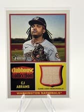 2025 Topps Heritage Clubhouse Collection Relics CJ Abrams #CCR-CA card