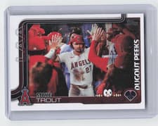 2025 Topps Dugout Peeks Mike Trout #DP-2 card