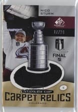 Nico Sturm 2024-25 SP Game Used 2022 Stanley Cup Carpet Relics card