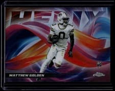2025 Topps Chrome Helix Matthew Golden #HX-23 card