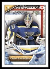 Jordan Binnington 2021 Topps NHL Sticker card
