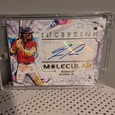 Ronald Acuña Jr. 2025 Topps Inception Inception Molecular Autographs card