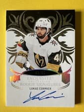 2024-25 Upper Deck Ice Exquisite Collection Rookies Signatures Lukas Cormier #ERS-LC card
