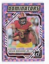 2025 Donruss Dominators Brian Robinson Jr. #DOM-BRN card