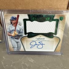 2026 Topps Tier One Autographed Tier One Jumbo Relics Jac Caglianone #AT1JR-JC card