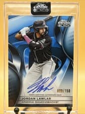 2025 Topps Chrome Black Autographs Jordan Lawlar #CBA-JLA card