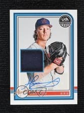 2025 Panini Stars & Stripes USA Baseball Alumni Signature Materials Hat Hagen Smith #USA-HS card