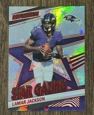 2025 Panini Revolution Star Gazing Lamar Jackson #1 card