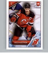 Nico Hischier 2021 Topps NHL Sticker card