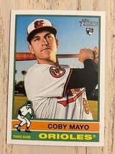 2025 Topps Heritage Coby Mayo #340