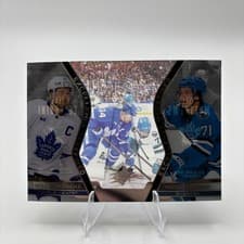 2025-26 SPx Excellence Redefined Macklin Celebrini/Auston Matthews #EX-1 card