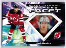 2024-25 Upper Deck Black Diamond Diamond Facet Jack Hughes #DF-JH card