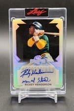 2025 Leaf Spectacular Baseball Spectacular Signatures Rickey Henderson #S-RH1